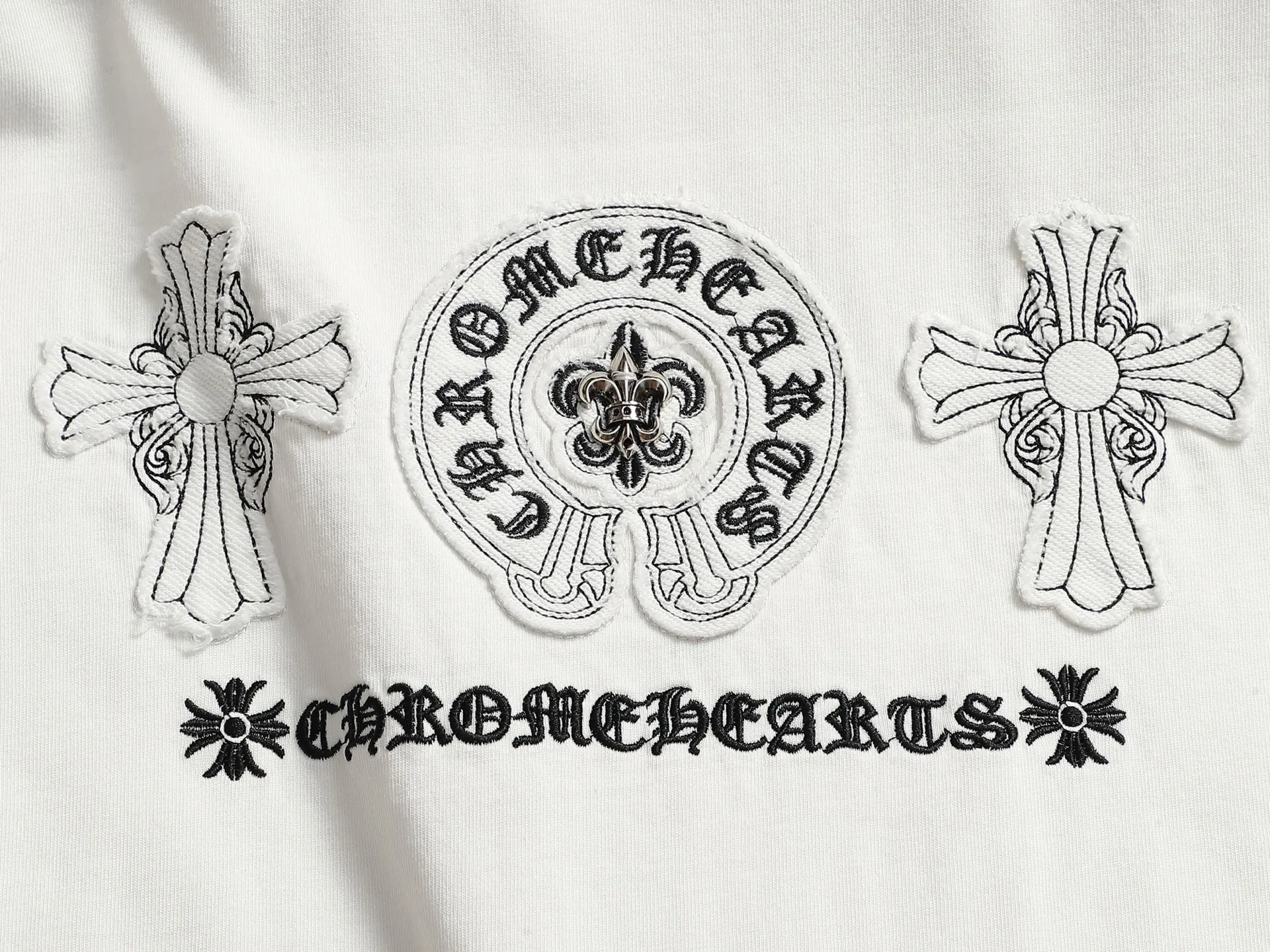 𝗖𝗵𝗿𝗼𝗺𝗲 𝗛𝗲𝗮𝗿𝘁𝘀/ 2026 New Arrival Original T 👑 ！ ！ ✟ ！ 👍 ✂️Quality , ！ 。 ： ➕100% 。Authentic ➕ ➕3D ➕ ： ！ ！ Authentic ！ Same Style ！ ：White Black Size：S-XL